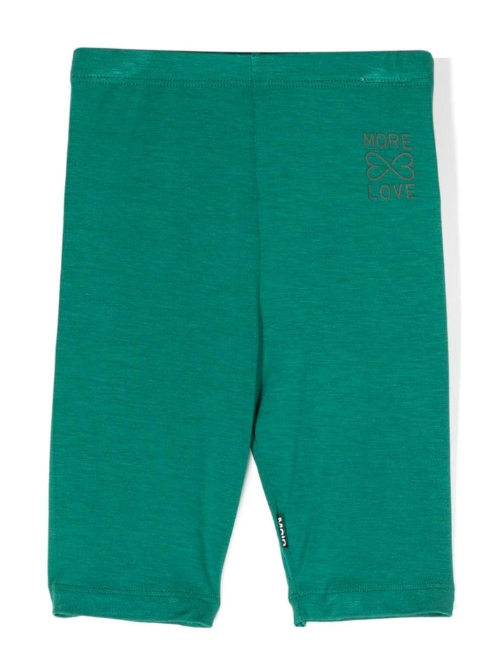 Leggins verde scuro bambina