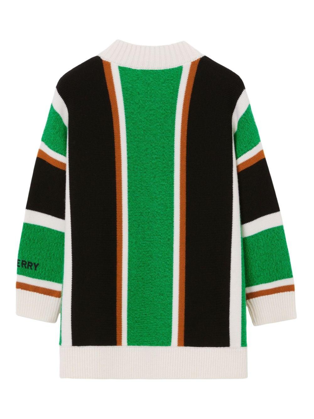 Cardigan verde bambina