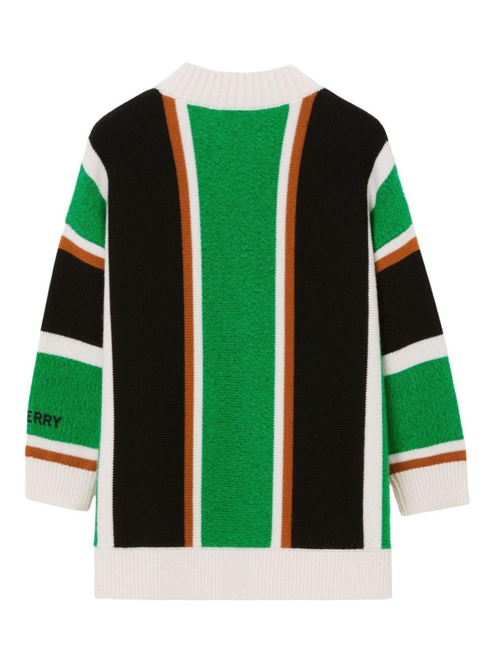 Cardigan verde bambina