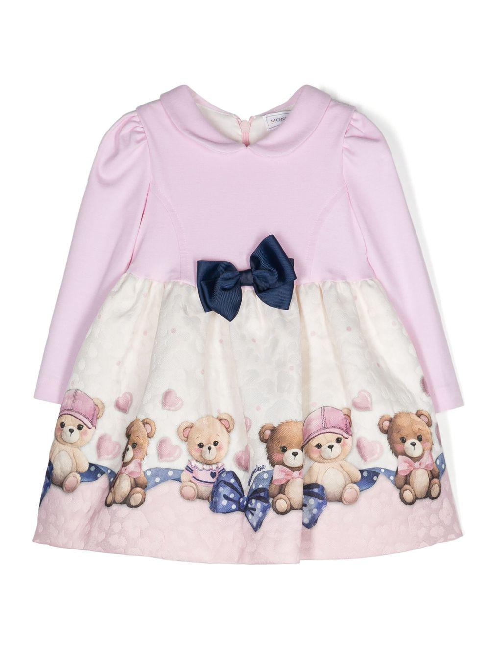 abito rosa neonata 31D9104653 0190 Monnalisa kids 