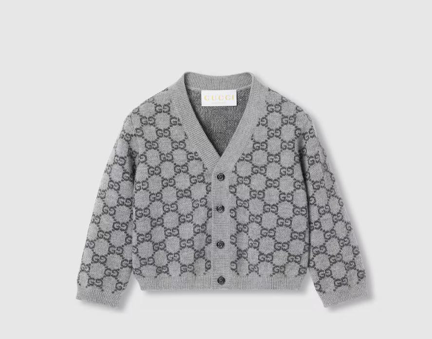 cardigan grigio neonato 834348XKEZP 1018 GUCCI KIDS 