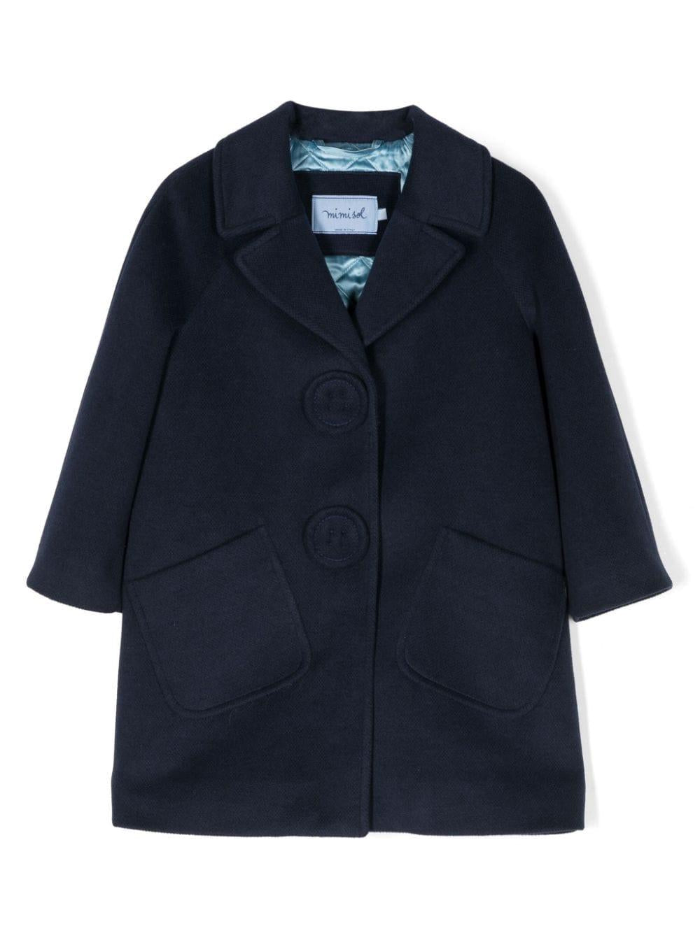 Cappotto azzurro bambina MFCT043TS0813 DKB MI.MI.SOL 