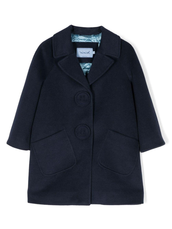 Cappotto azzurro bambina MFCT043TS0813 DKB MI.MI.SOL 