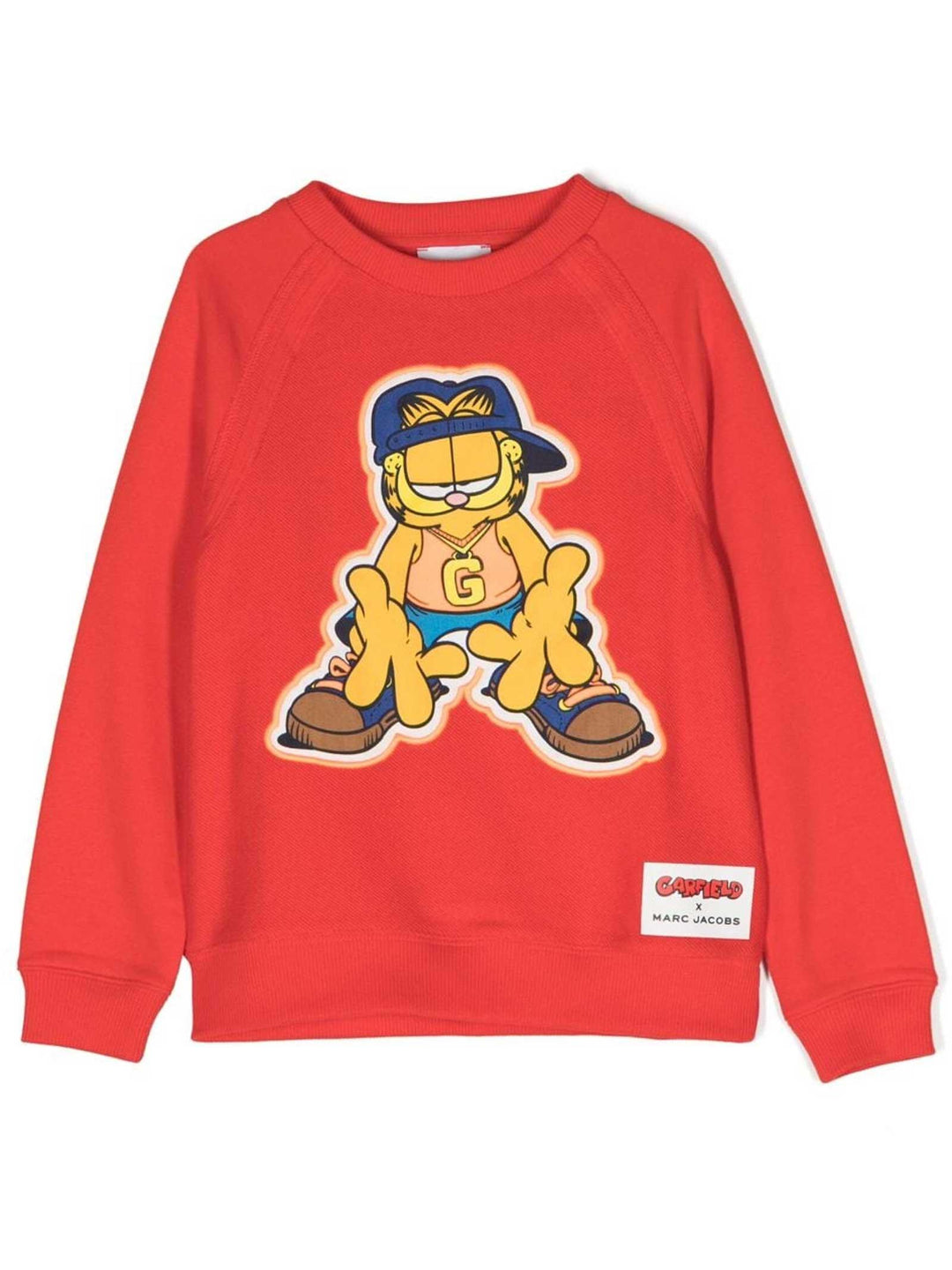 Felpa rossa bambino con stampa W25628 997 Marc Jacobs Kids 