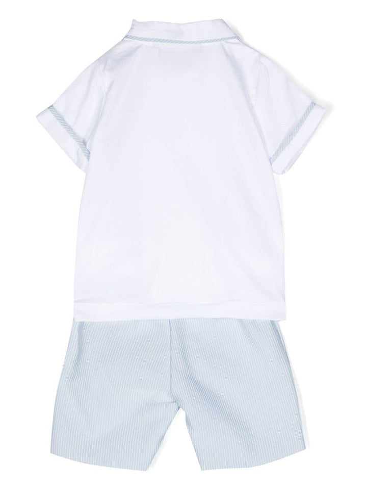 Set bianco/blu neonato