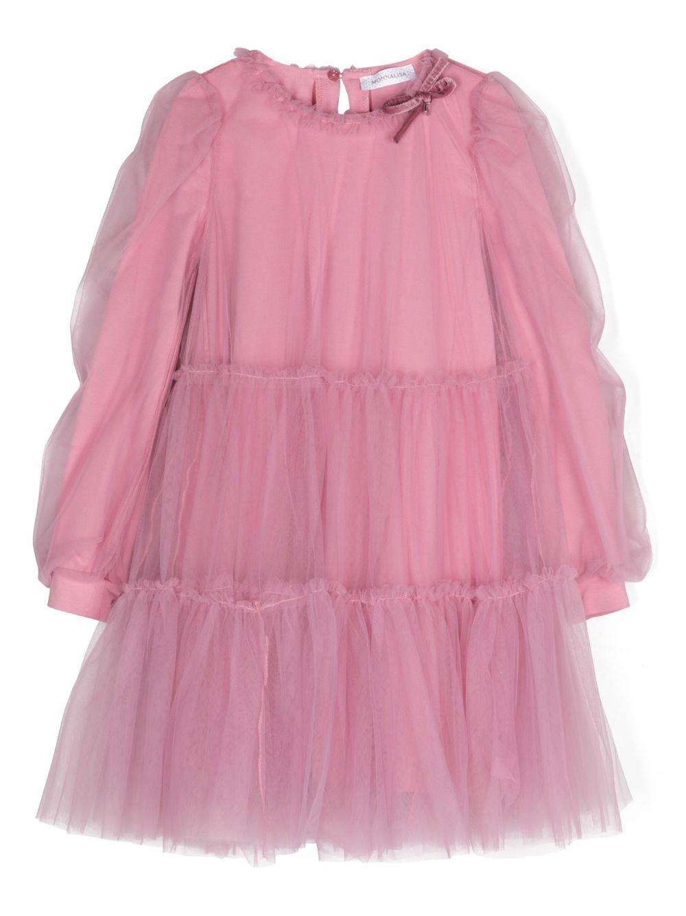 abito rosa bambina 17D900T9945 094C Monnalisa kids 