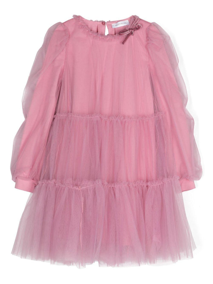 abito rosa bambina 17D900T9945 094C Monnalisa kids 