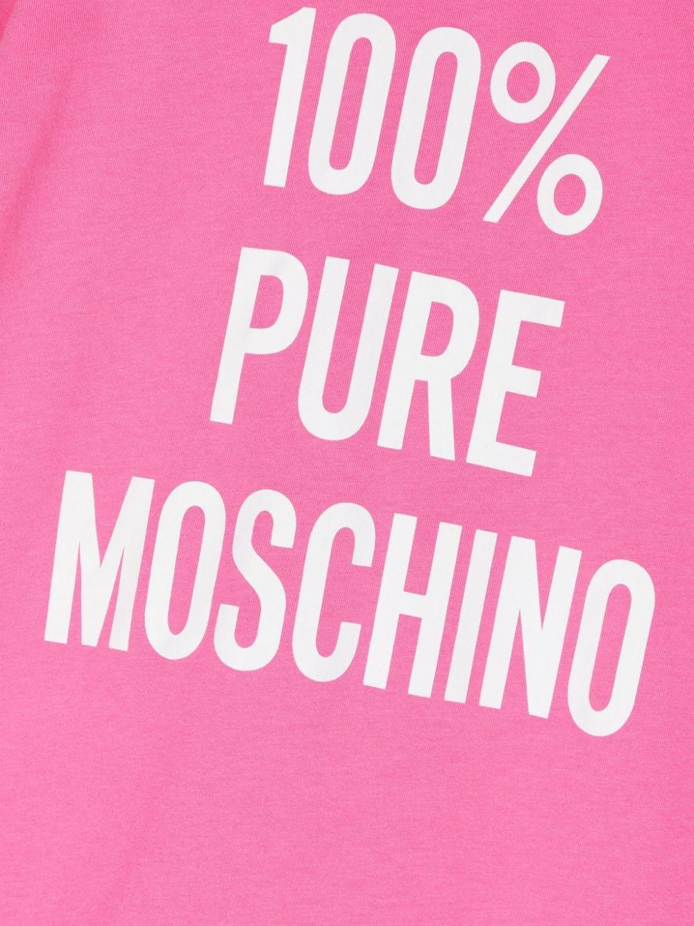abito rosa bambina HDV0EPLAA01 50671 MOSCHINO KIDS 