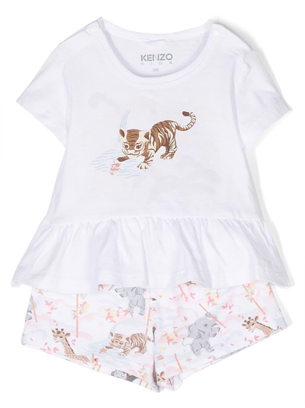 Set bianco neonata K98091 10P KENZO KIDS 