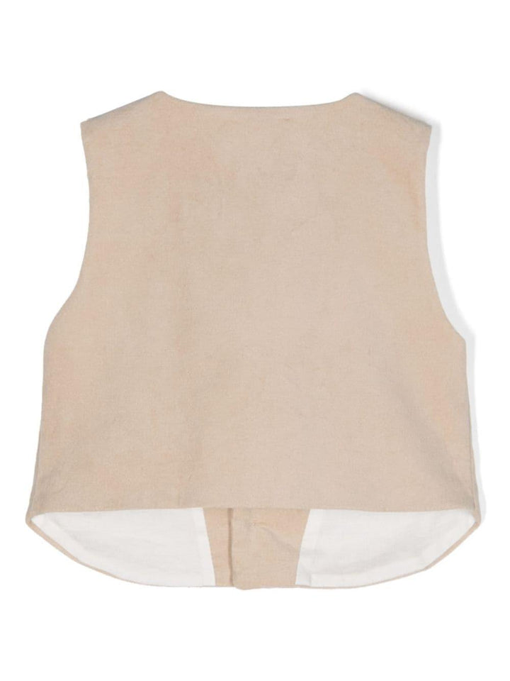 Gilet beige neonato
