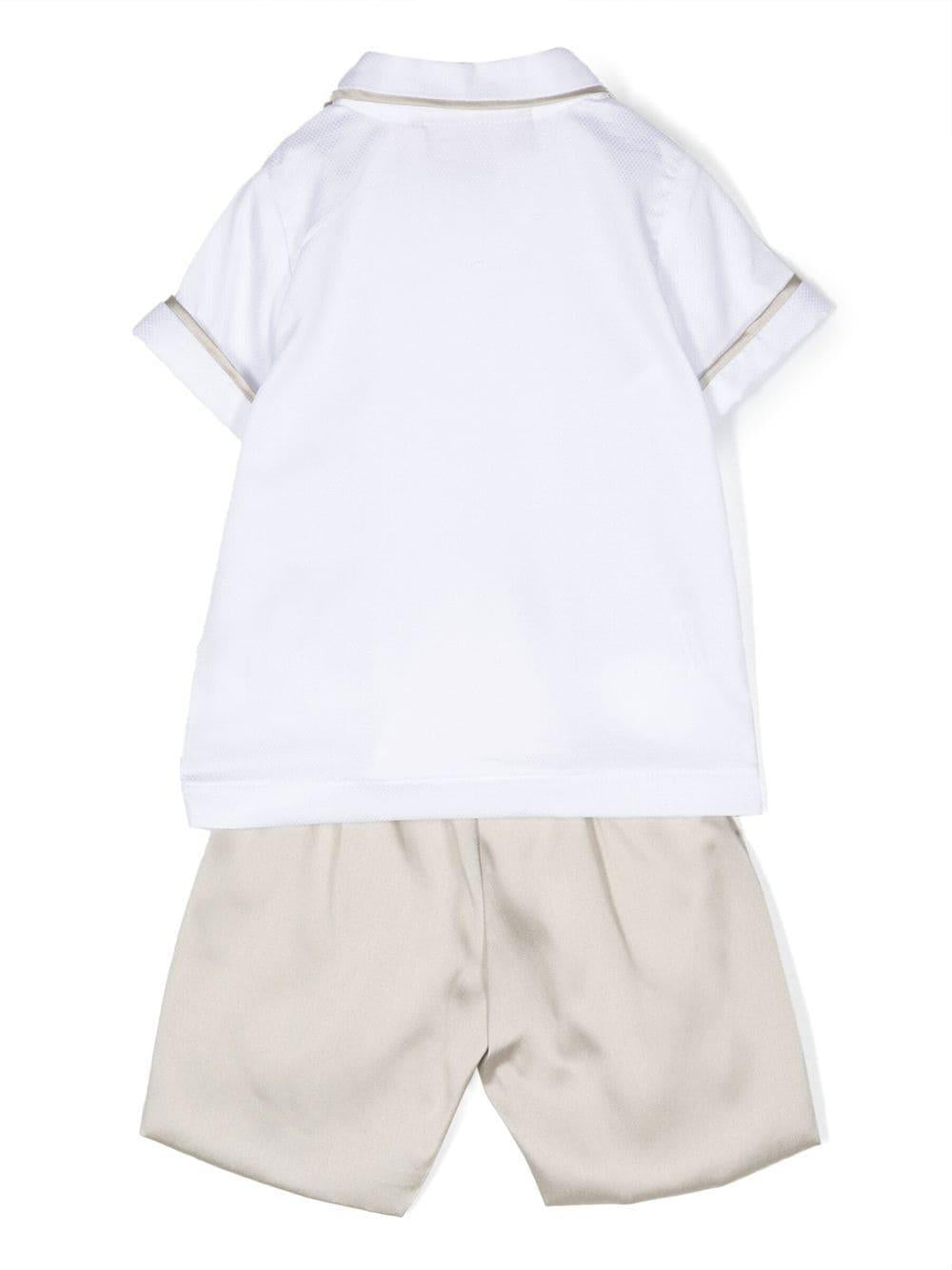 Set bianco/beige neonato
