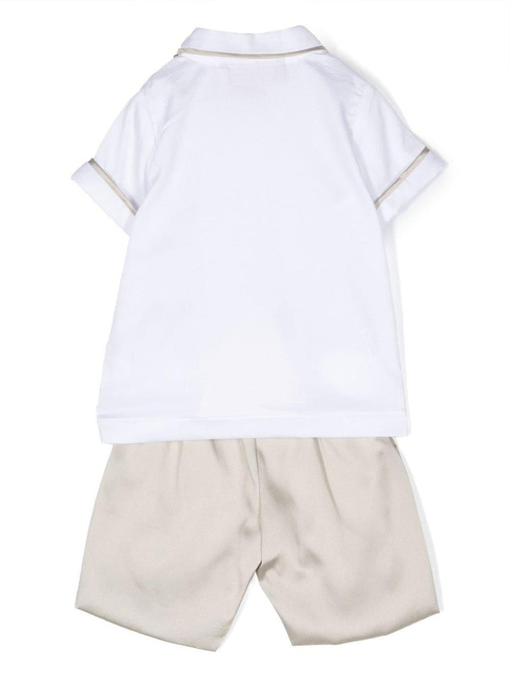 Set bianco/beige neonato