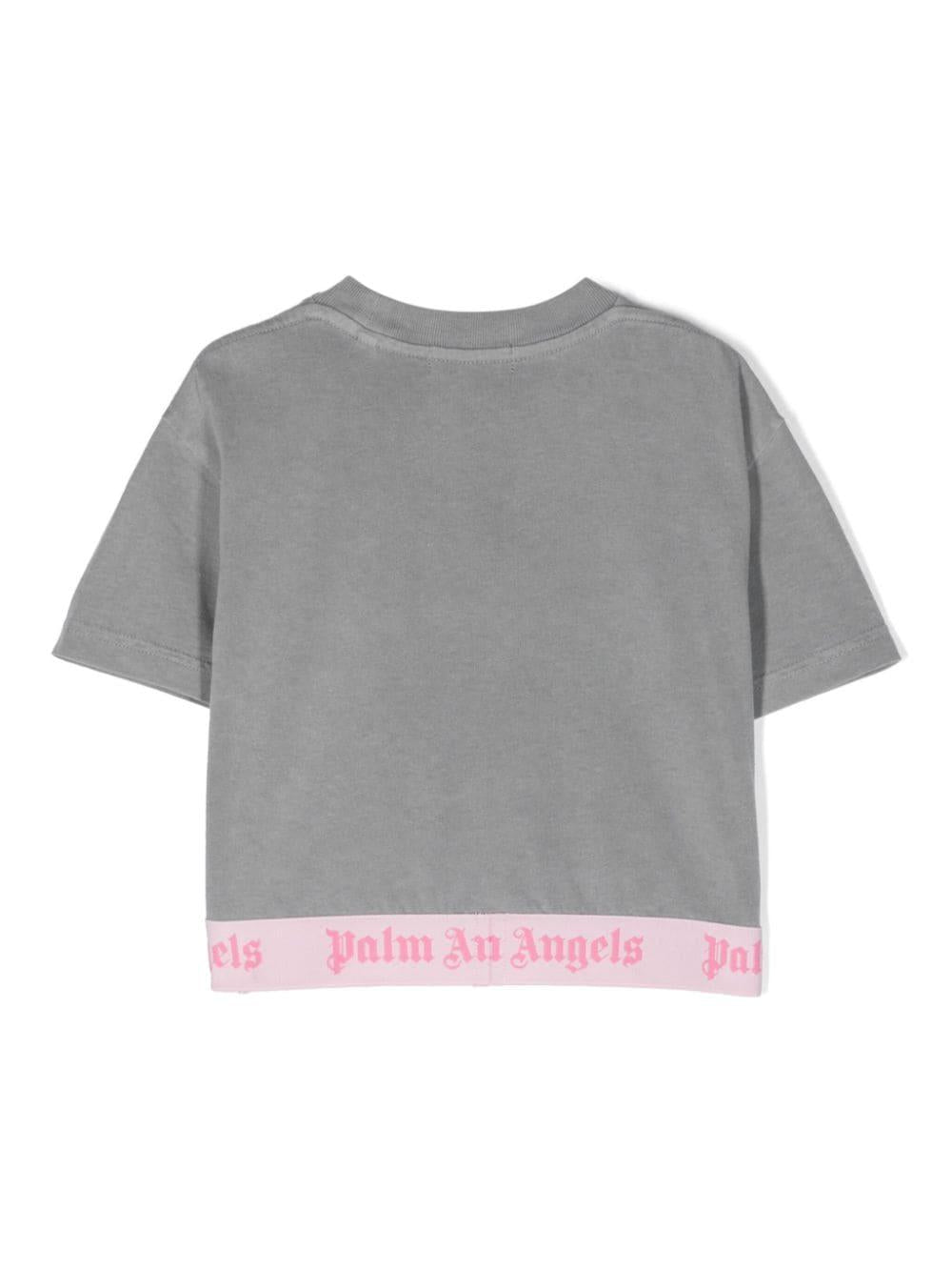 T-shirt bambina grigio scuro
