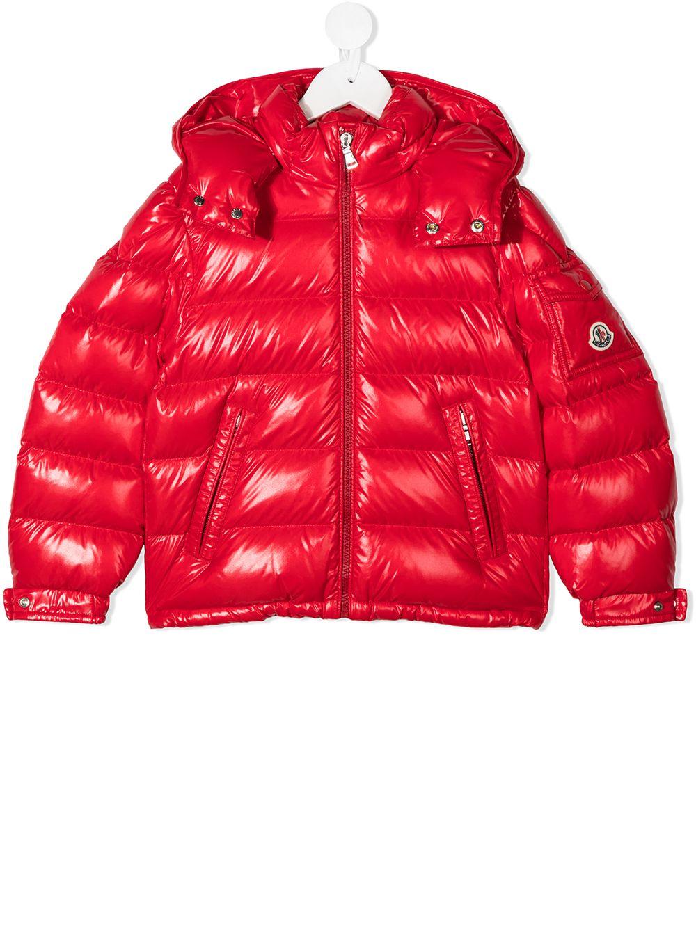 Piumino rosso bambino