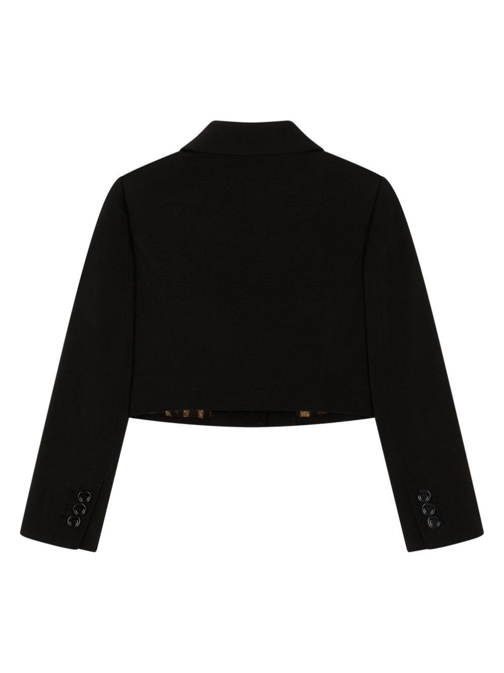 Blazer monopetto crop bambina