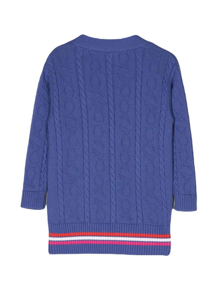 Cardigan viola bambina