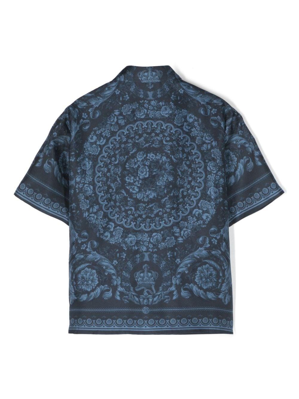 Camicia bambino blu navy