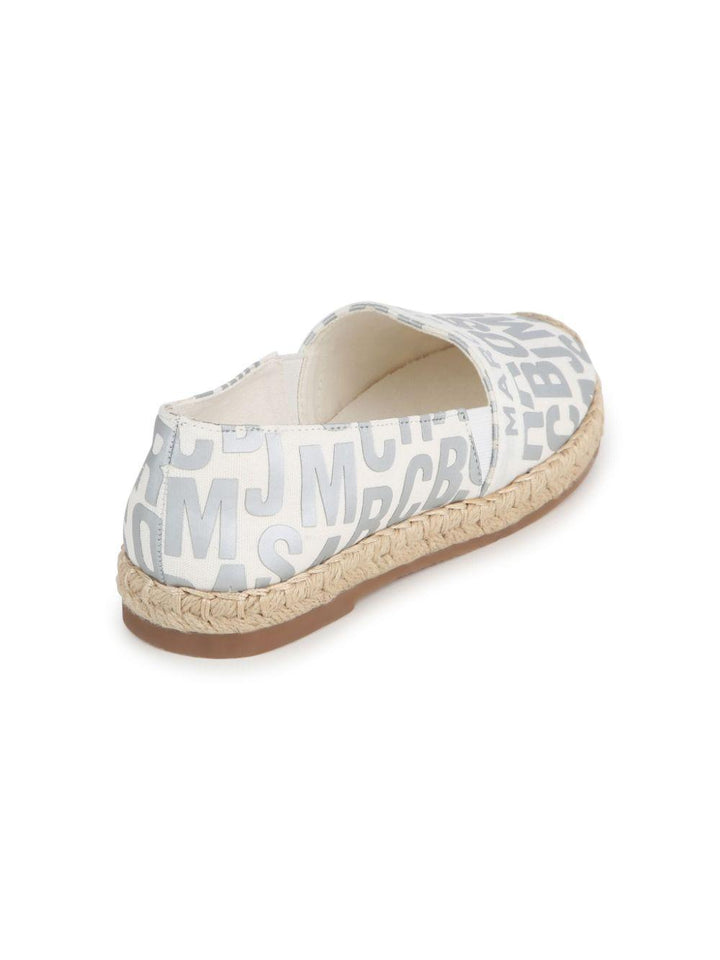 Espadrillas avorio/argento bambina