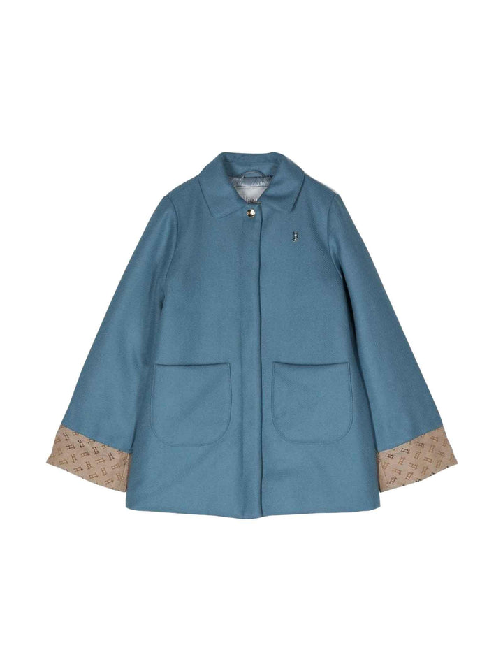 Cappotto azzurro bambina