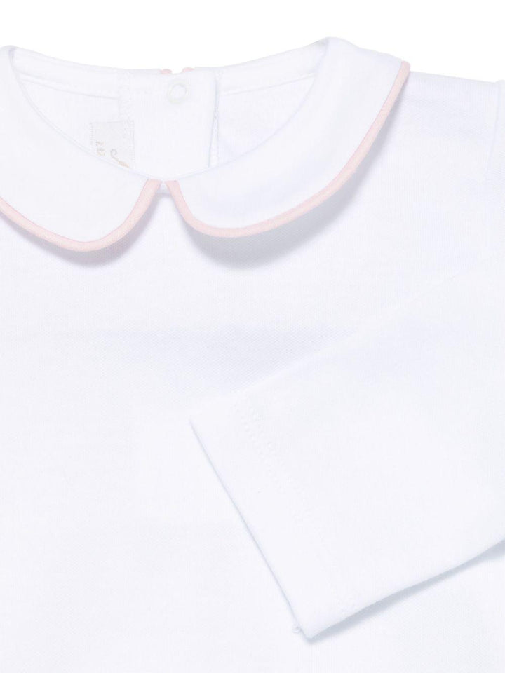 Body bianco/rosa neonata