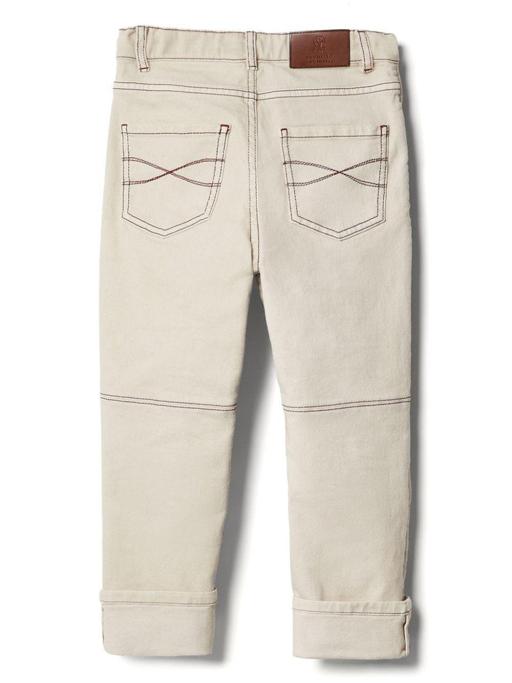 Jeans beige bambino