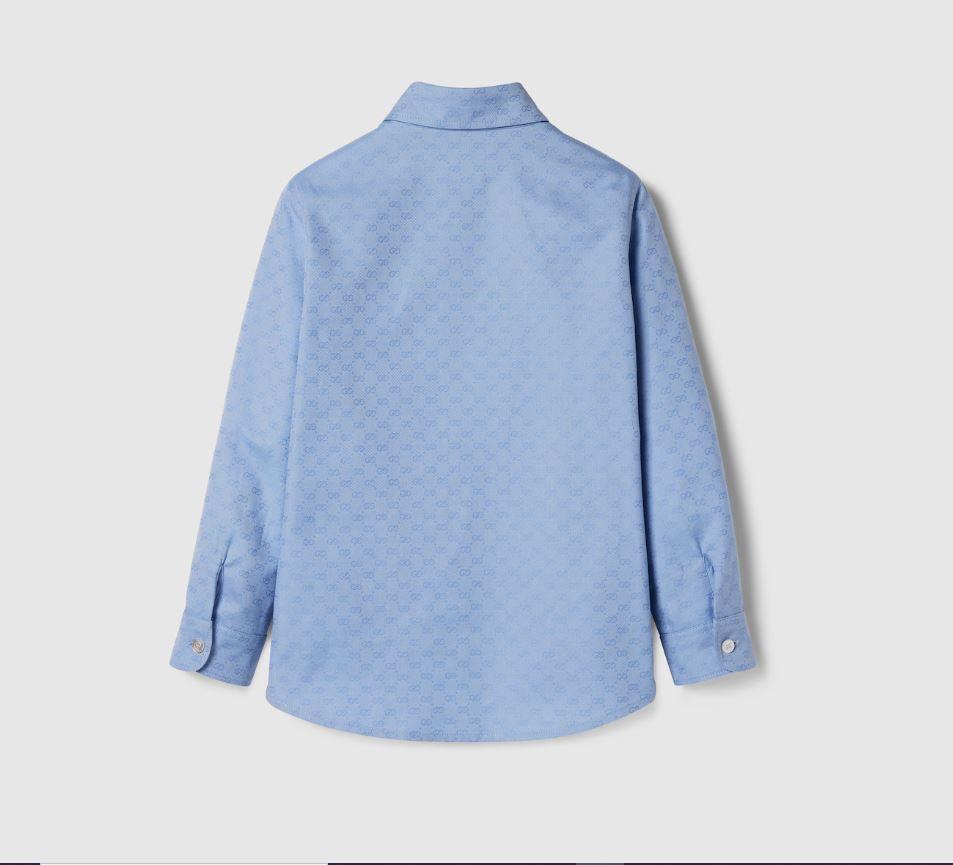 camicia celeste bambino 824853XWA5J 4910 GUCCI KIDS 