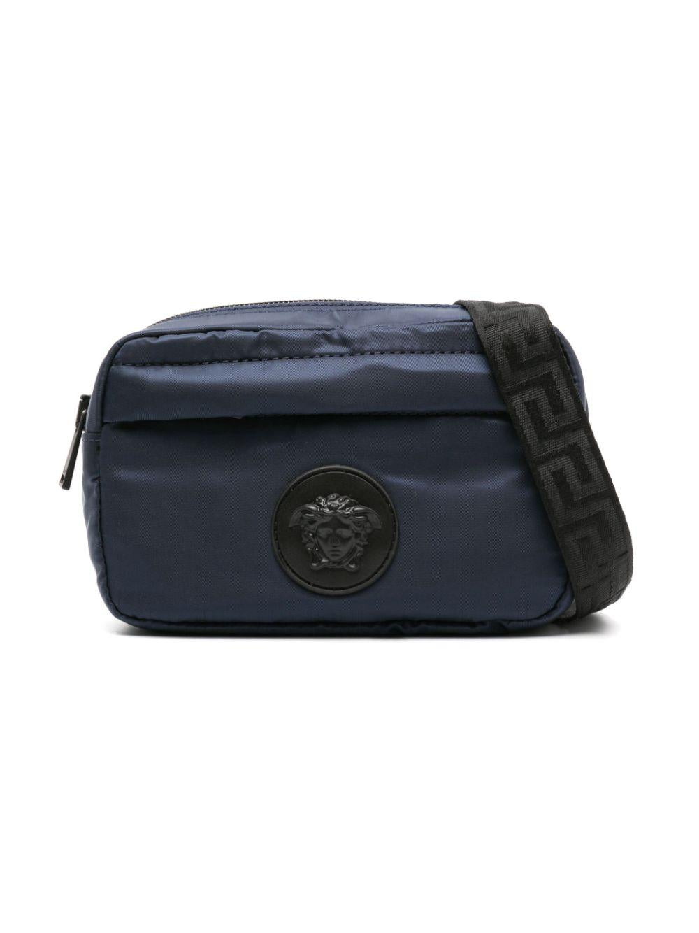 Borsa blu unisex 10138761A09749 2UP40 VERSACE 