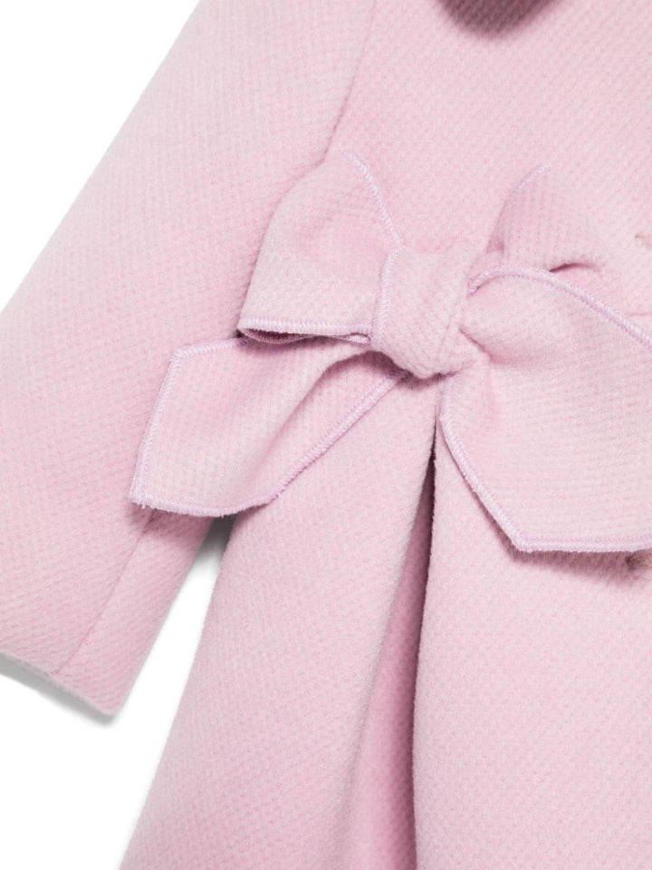 Cappotto con fiocco lilla