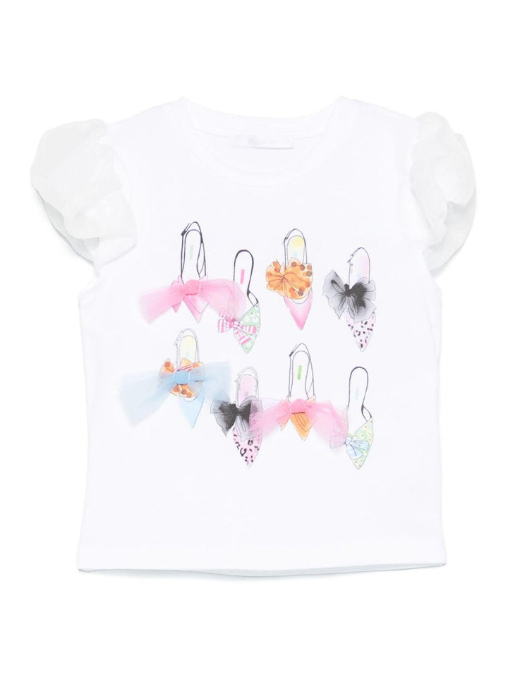 t-shirt bianca bambina