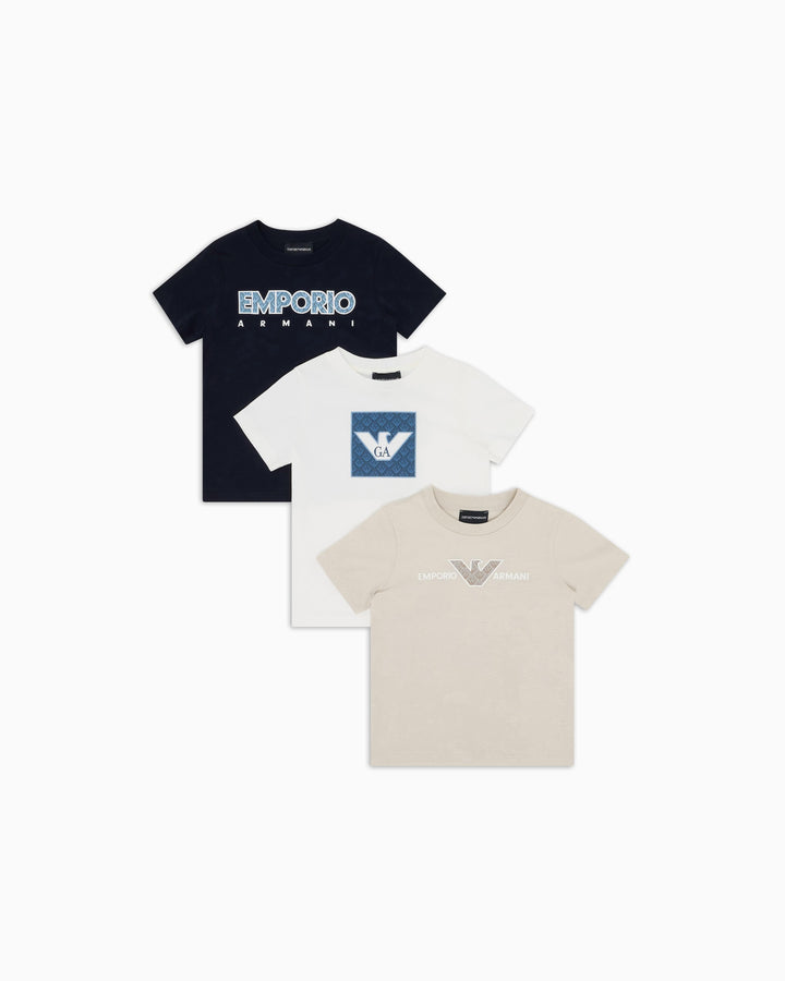 set t-shirts bambino EB000320AF13913 M0014 EMPORIO ARMANI KIDS 
