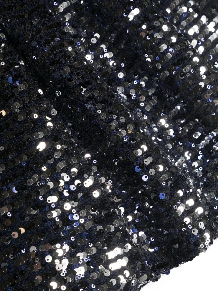 Gonna blu bambina,con dettaglio paillettes e vita elasticizzata