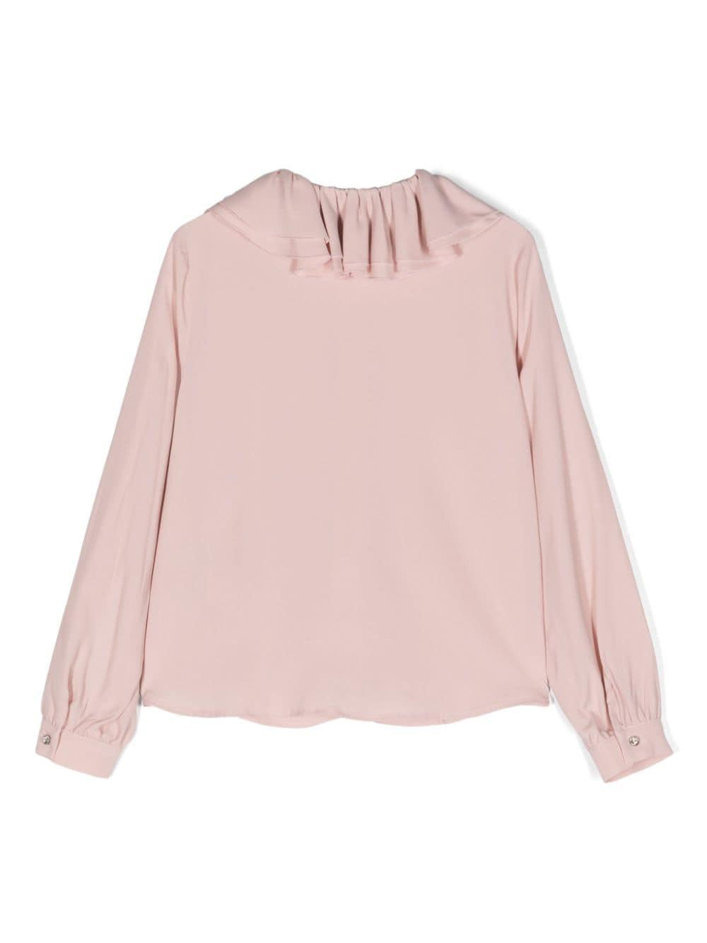 Camicia rosa pastello bambina