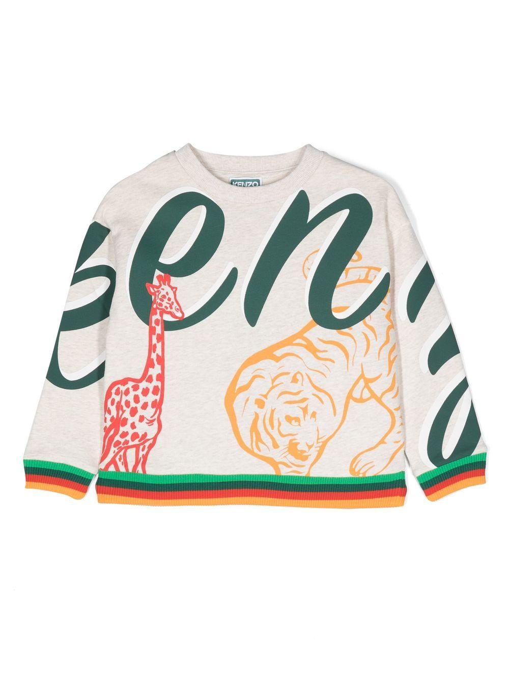 Felpa multicolor bambino K25770 C17 KENZO KIDS 
