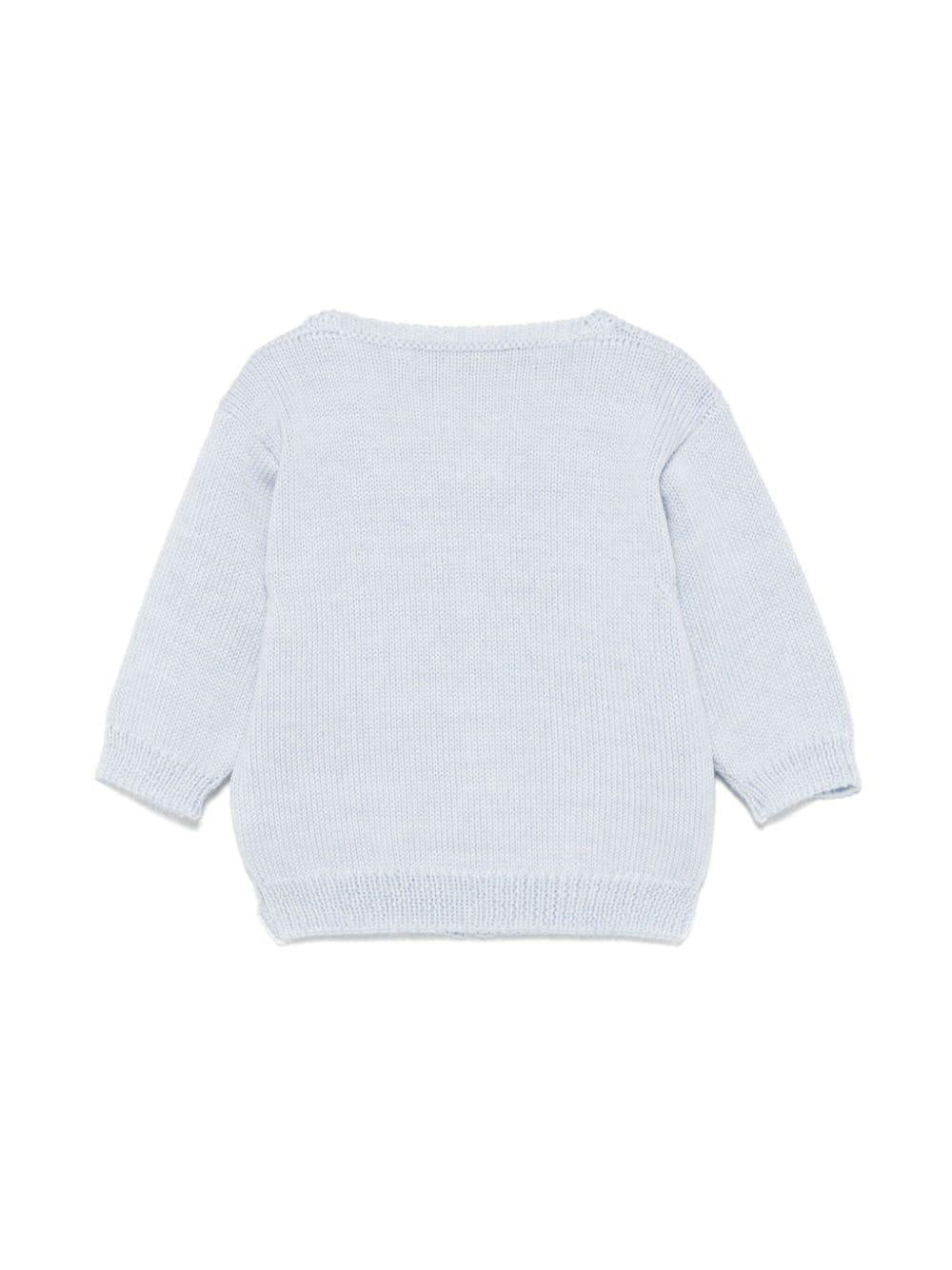 Cardigan azzurro neonato