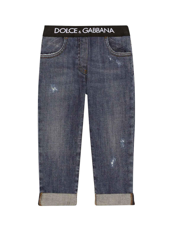 Jeans blu bambina
