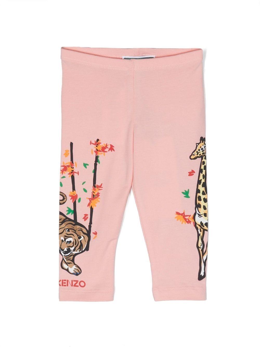 Leggins rosa neonata K04217 46G KENZO KIDS 