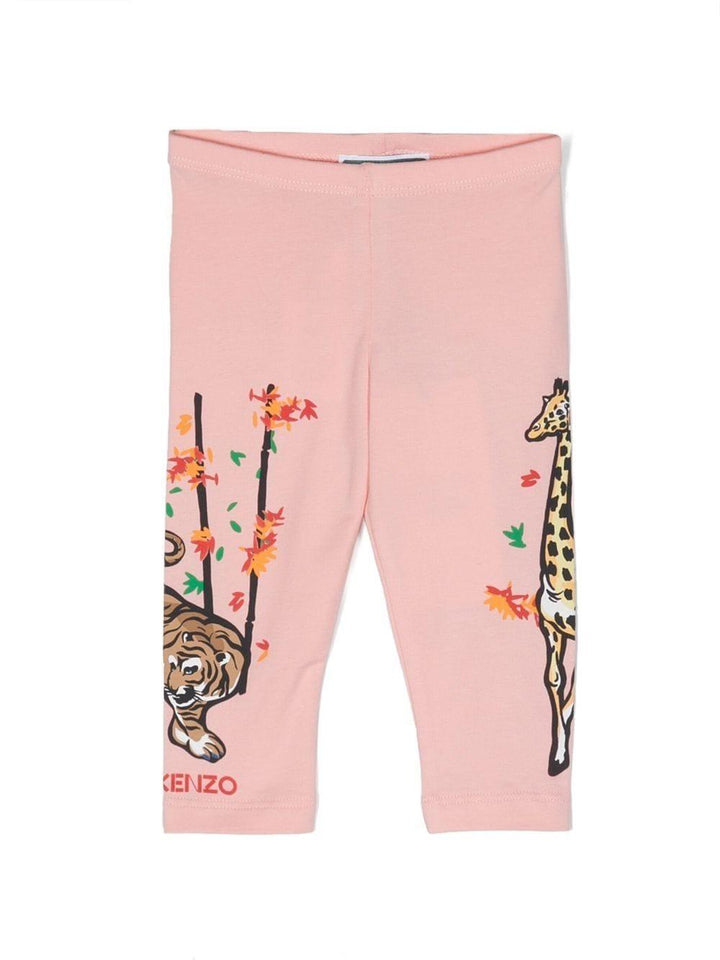 Leggins rosa neonata K04217 46G KENZO KIDS 