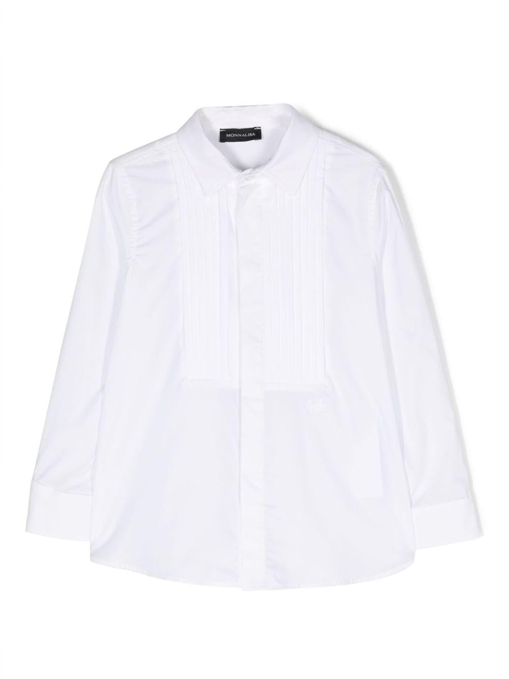 Camicia bianca classica bambino 25B3032153 0099 Monnalisa kids 
