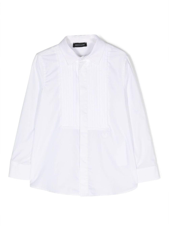 Camicia bianca classica bambino 25B3032153 0099 Monnalisa kids 