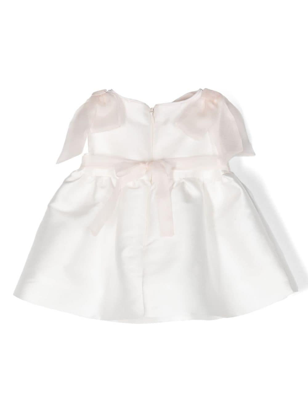 Abito bianco/rosa neonata