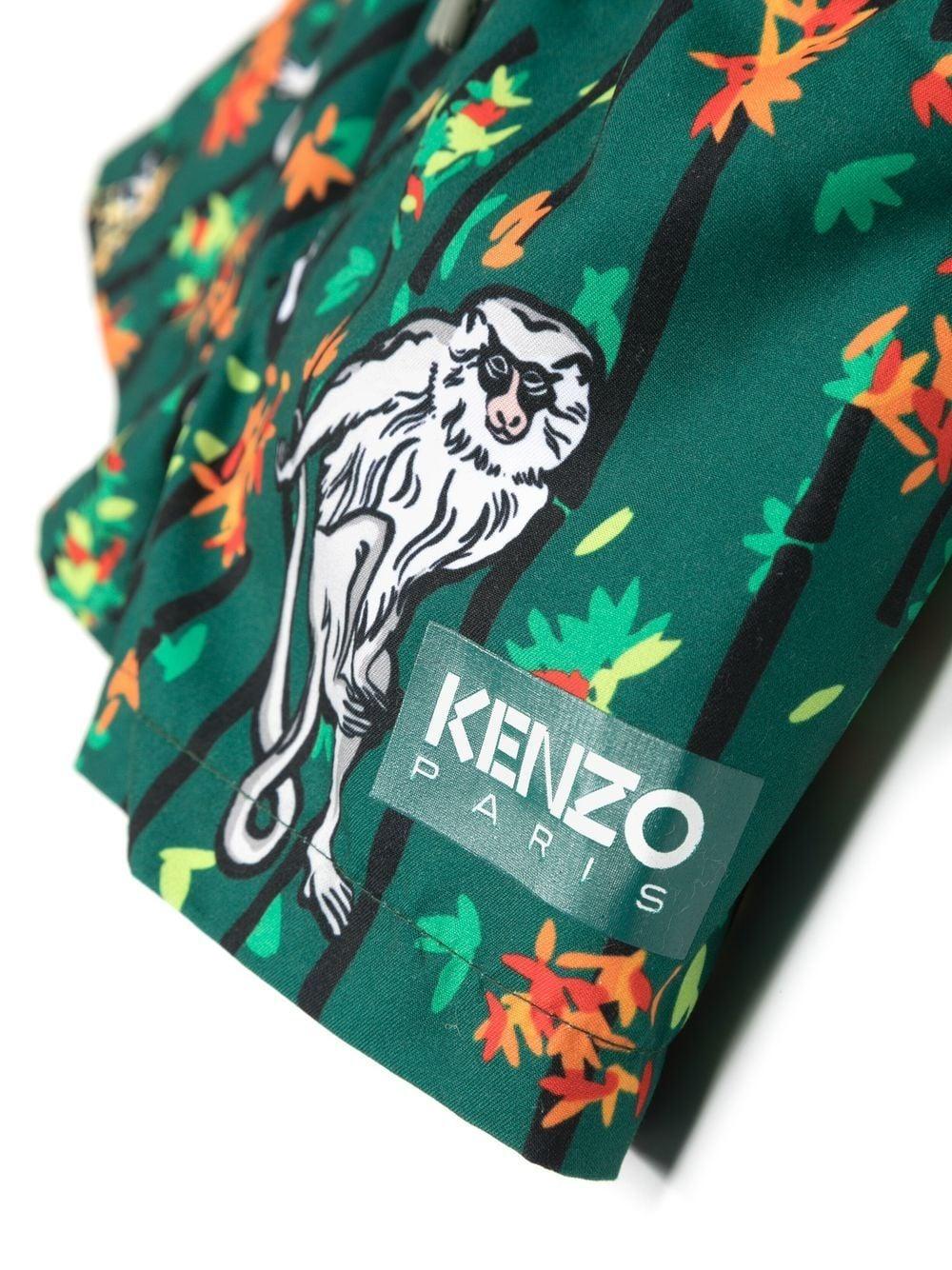 Costume verde neonato K00037 678 KENZO KIDS 