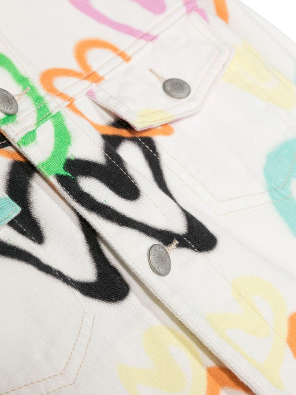 Giacca bambina bianca/multicolore