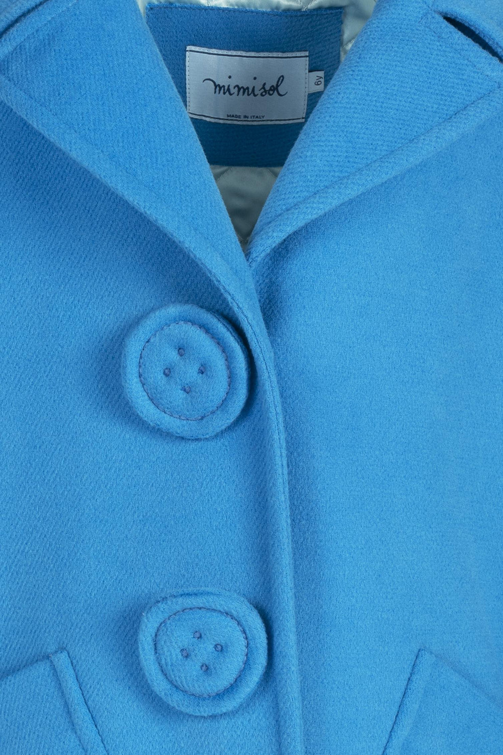 Cappotto azzurro bambina MFCT043TS0813 DKB MI.MI.SOL 