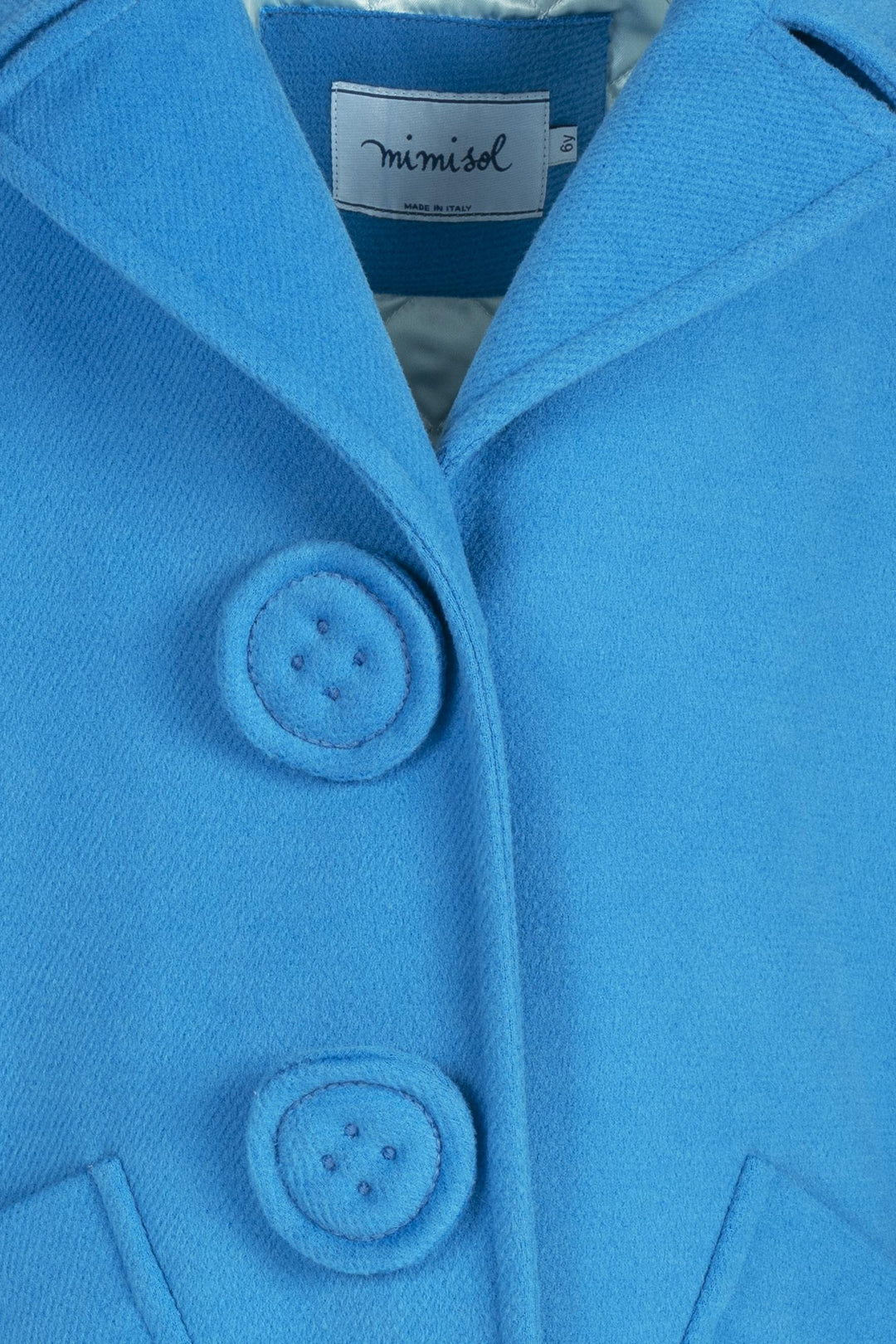 Cappotto azzurro bambina MFCT043TS0813 DKB MI.MI.SOL 