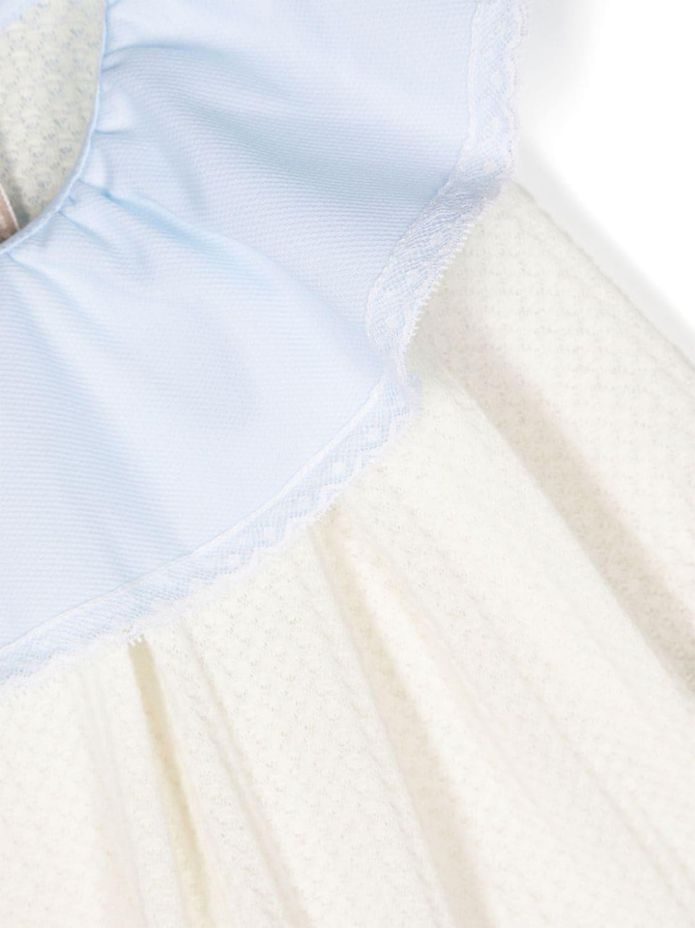 Pigiama bianco/azzurro neonata TBTT70P74 01 la stupenderia 