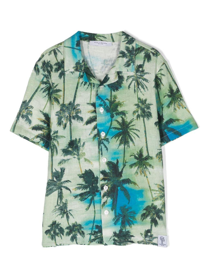 Camicia verde bambino
