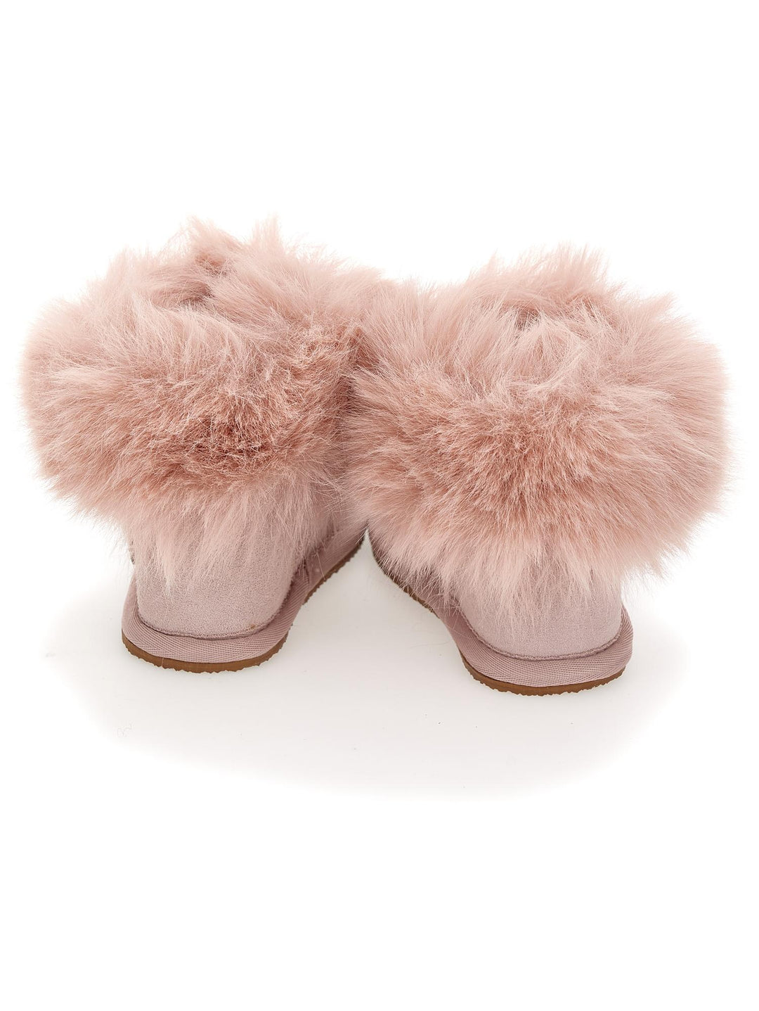Stivaletti rosa bambina con dettaglio pelliccia 83B0062700 0091 Monnalisa kids 