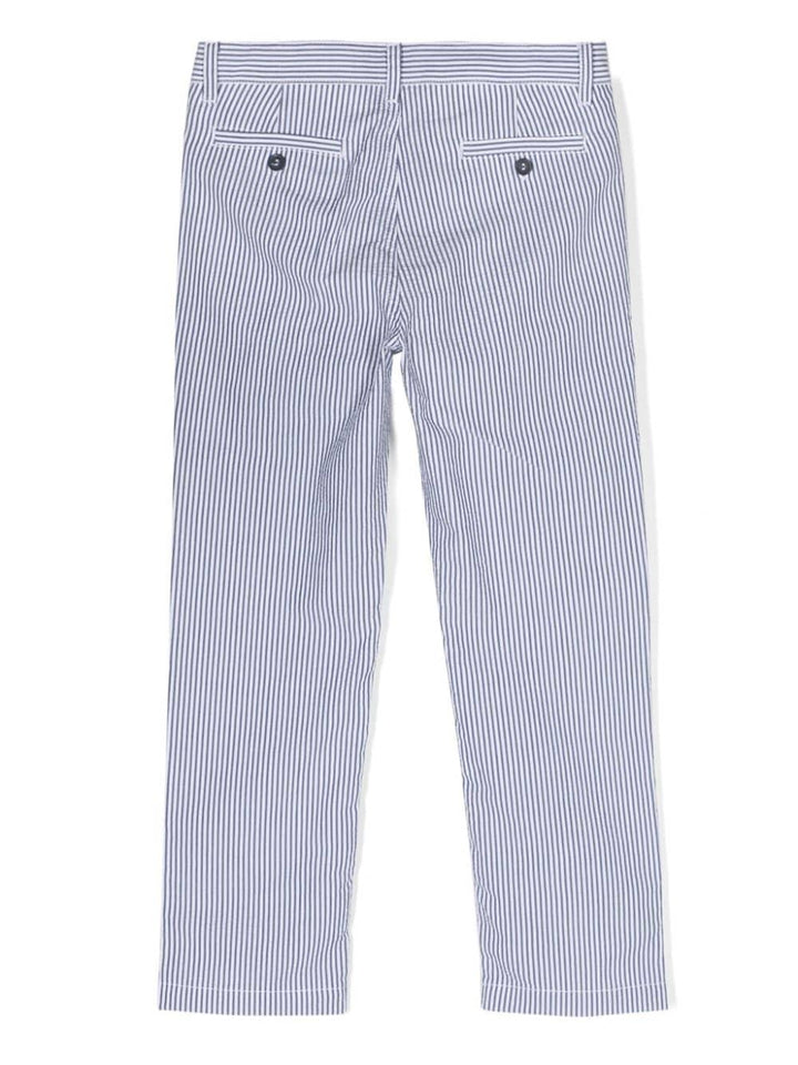 Pantaloni blu/bianco bambino