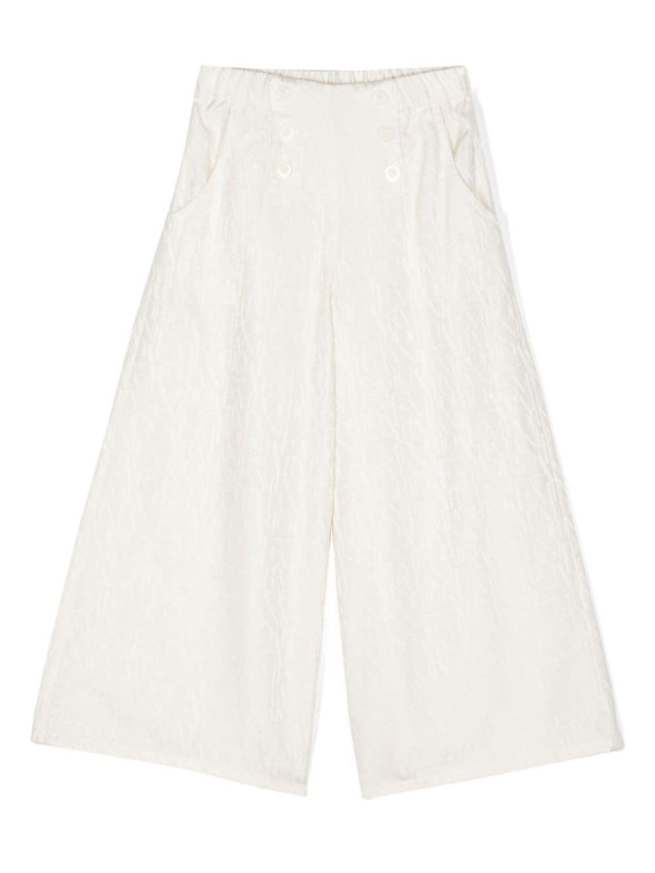 Pantaloni bianchi bambina