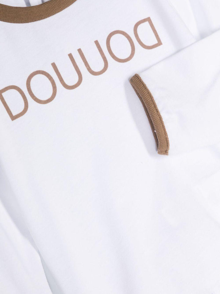 T-shirt bianca neonato DT8500Z0761 100BG DOUUOD KIDS 